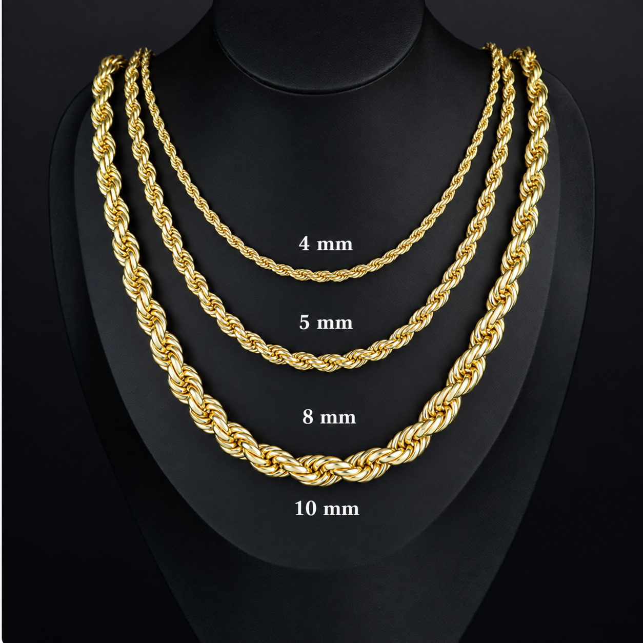 14K GOLD ROPE CHAIN